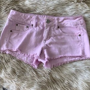 Lavender American Eagle Jean Shorts - 4